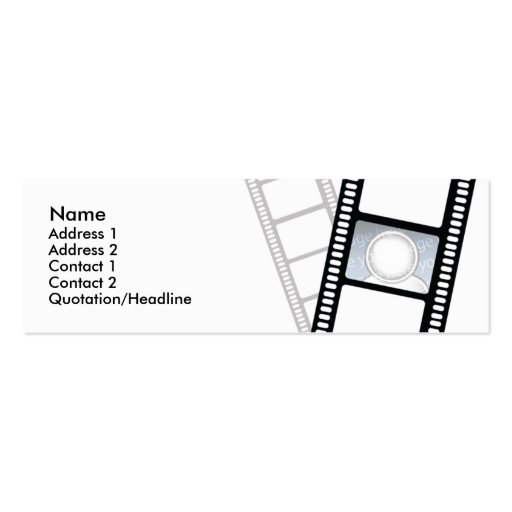Filmstrip - flaco tarjetas de visita