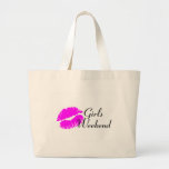 Fin de semana de los chicas (negro del beso) bolsas