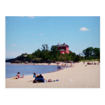 Fin de semana en la playa tarjetas postales