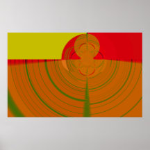 "Finales fractal del otoño" Poster