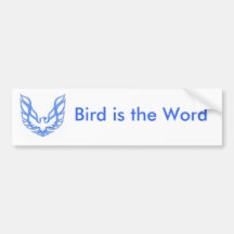 Firebird, pájaro es la palabra etiqueta de parachoque