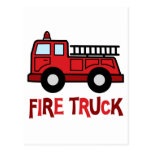 Firetruck Tarjeta Postal
