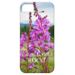 Fireweed animado; ¡ROCA de los polluelos del Yukón iPhone 5 Case-Mate Cárcasa