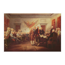 Firma de la Declaración de Independencia Impresion De Lienzo