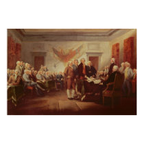 Firma de la Declaración de Independencia posters