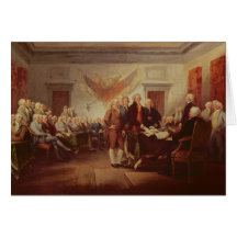 Firma de la Declaración de Independencia Tarjetón