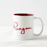 Firma de Ronald Reagan Tazas