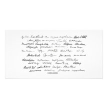 Firmas presidenciales (presidentes de Estados Unid Tarjetas Con Fotos Personalizadas