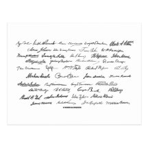 Firmas presidenciales (presidentes de Estados Unid Tarjeta Postal
