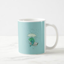 Fisch Regen fish rain Tee Haferl