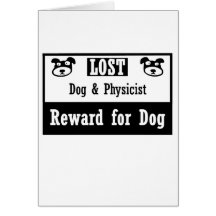 Físico perdido del perro tarjetas