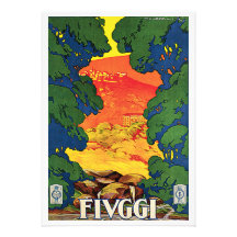 Fivggi, poster de la publicidad del viaje del vint anuncios personalizados