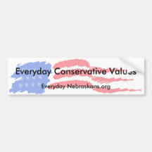 flag4, valores conservadores diarios, N diaria… Pegatina De Parachoque