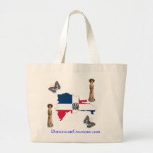Flag-map_of_the_Dominican_Republic Bolsa Lienzo