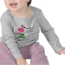 Flamenco fabuloso en una camiseta