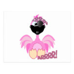 Flamenco lindo del pirata de Goofkins Tarjetas Postales