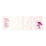 Flamenco rojo - flaco tarjetas de negocios