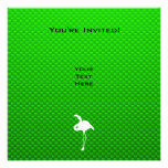 Flamenco verde invitación