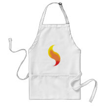 Flamme doppelt double flame schürze