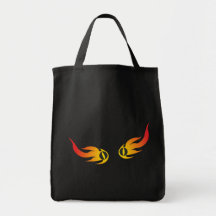 Flammen Augen flames eyes Leinentaschen