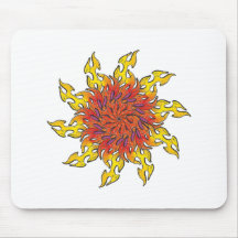 Flammenkreis Feuerkreis flame fire circle Mousepad