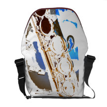 flauta azul bolsa messenger