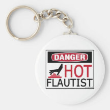 Flautista caliente llavero personalizado