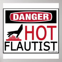 Flautista caliente poster