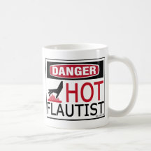 Flautista caliente tazas de café