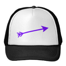 Flecha 15deg púrpura los regalos de Zazzle del MUS Gorro De Camionero