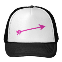 Flecha 15deg rosado los regalos de Zazzle del MUSE Gorros Bordados