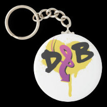 Flecha de la pintada de DnB llaveros