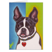 Fletcher la TARJETA de Boston Terrier