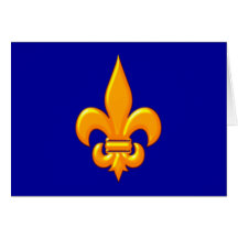 Fleur De Lis Gold Karten