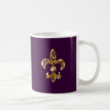 Fleur De Lis Gold Tee Tassen