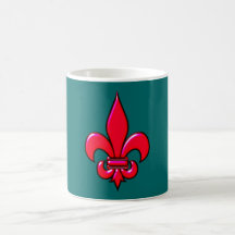 Fleur De Lis Rot red Haferl