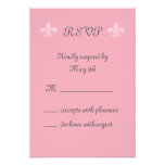 Fleur de Lise RSVP en rosas bonitos Invitacion Personalizada