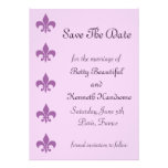 Fleur De Lise Save la fecha en lilas Anuncio