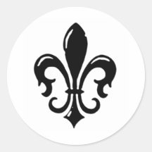 Fleur Di Lis Designs Etiqueta Redonda