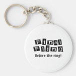 Fling final antes del anillo llavero personalizado
