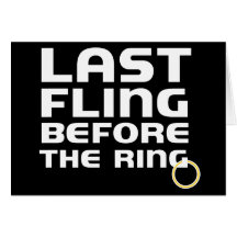 Fling pasado antes de la invitación de la despedid tarjeton