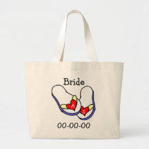 Flips-flopes del boda bolsa de mano