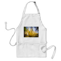Flor amarilla brillante delantal