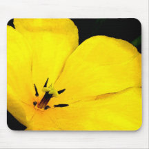 Flor amarilla Mousepad Alfombrillas De Raton