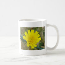flor amarilla tazas