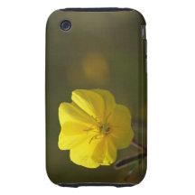 Flor amarilla tough iPhone 3 protector