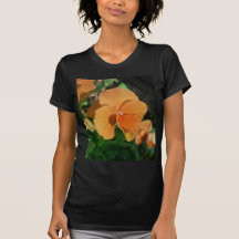 Flor anaranjada camiseta