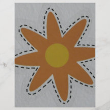 flor anaranjada tarjetas informativas