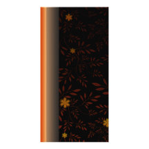 Flor anaranjado claro y floral creativos tarjetas fotográficas 