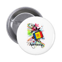 Flor Andorra Pin